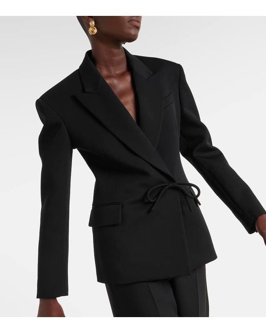 Blazer De Lana Virgen Valentino de color Black