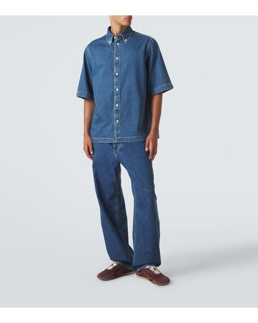 Bottega Veneta Blue Denim Shirt for men