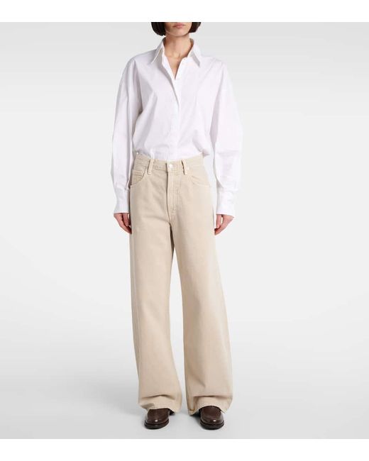 Agolde Natural Low Curve Mid-Rise Barrel-Leg Jeans