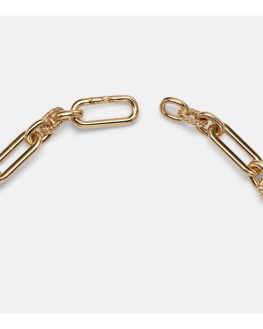 David Yurman White Lexington 18Kt Chain Necklace With Diamonds
