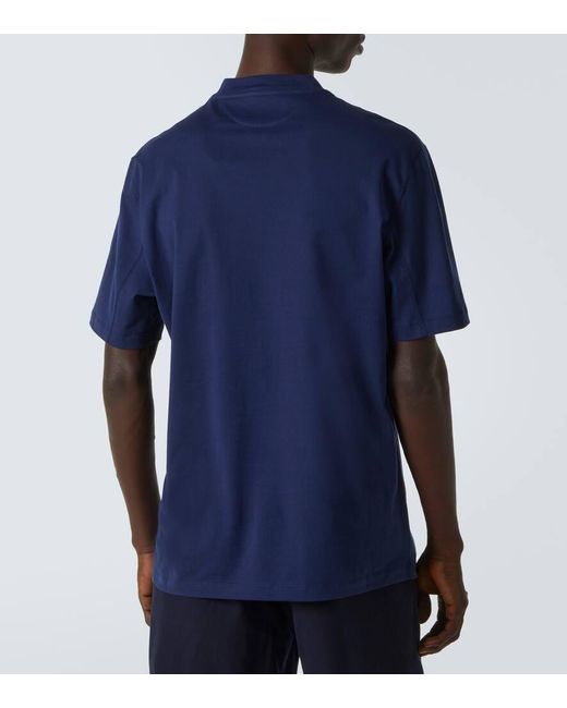 Camiseta De Jersey De Algodon Brunello Cucinelli de hombre de color Blue