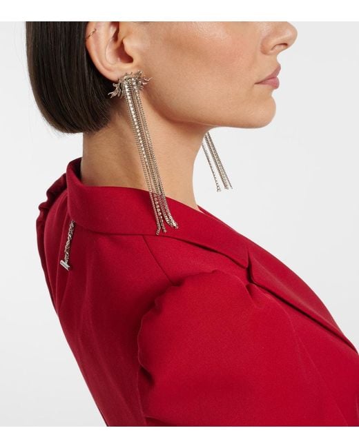 Boucles D'Oreilles Sunflower A Ornements Alexander McQueen en coloris White