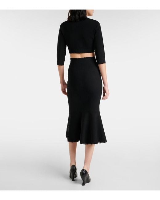 Victoria Beckham Black Midi Skirts
