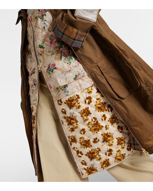 X Barbour Abrigo Oversized De Algodon Y Lino Erdem de color Brown