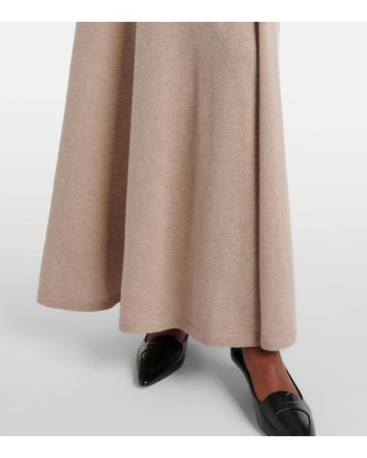 The Row Natural Jovan Cashmere Maxi Skirt