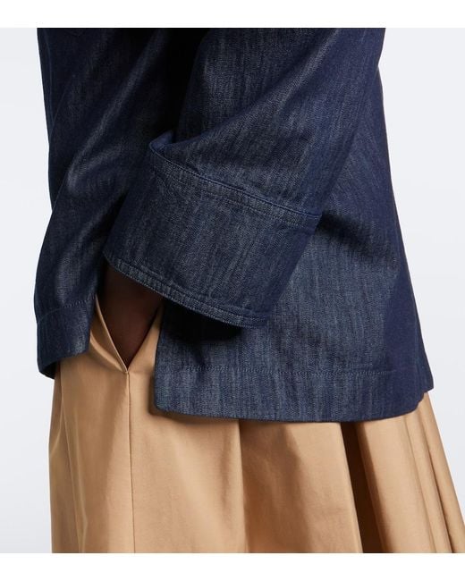 Max Mara Blue Denim Top