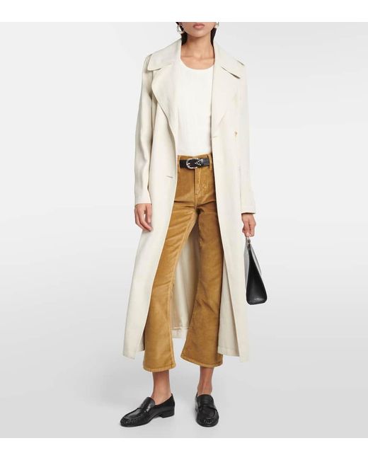 FRAME Natural Le Crop Mini Boot Velveteen Bootcut Jeans