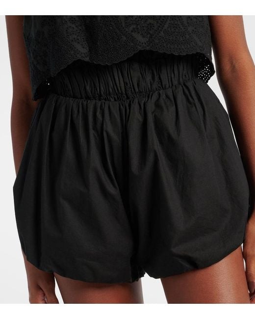 Posse Black Aurelia Cotton Shorts