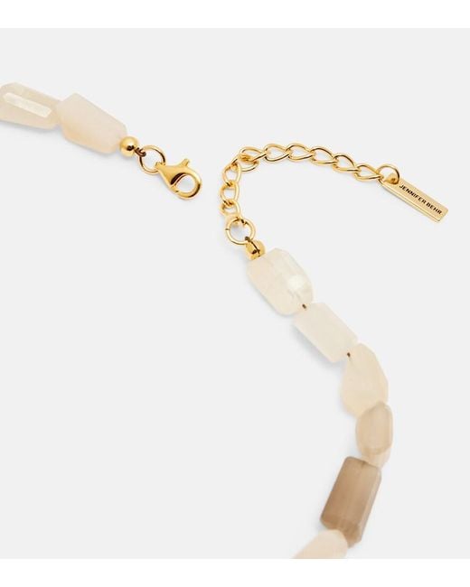 Jennifer Behr Metallic Syrena Embellished Pendant Necklace