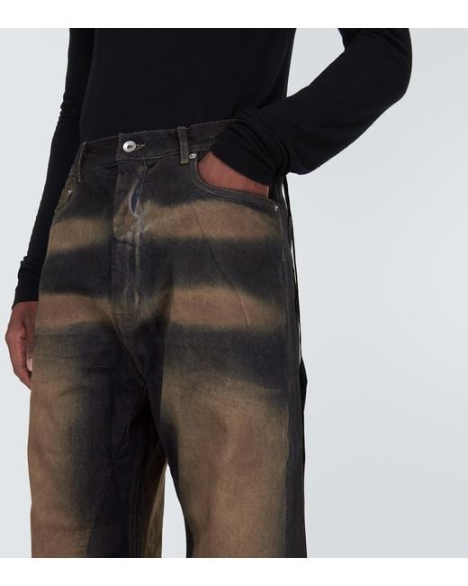 Rick Owens Gray Geth Wide-Leg Jeans for men