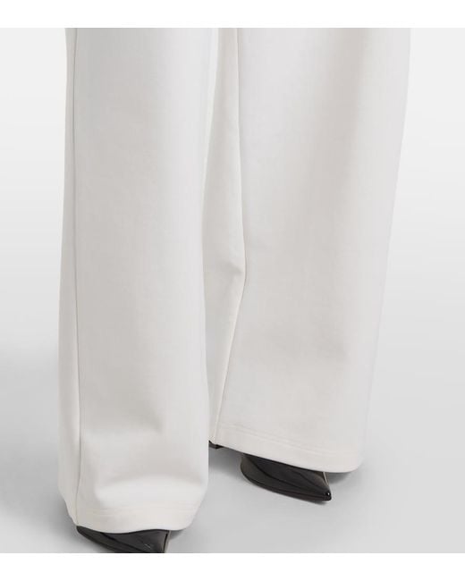 Wardrobe NYC White Jersey Wide-Leg Pants