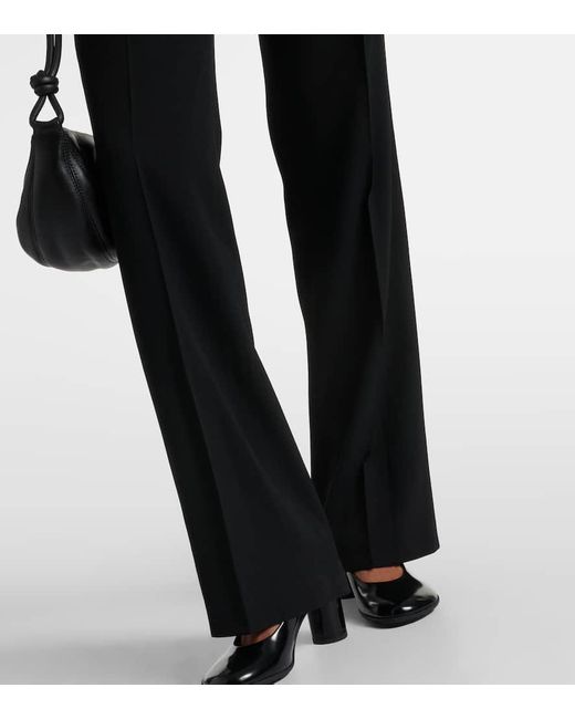 Pantaloni regular in misto lana di Dries Van Noten in Black