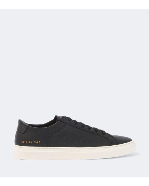 Common Projects Black Achilles Leather Sneakers for men