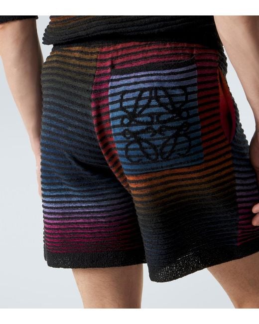 Loewe Blue Paula's Ibiza Anagram Cotton-Blend Shorts for men
