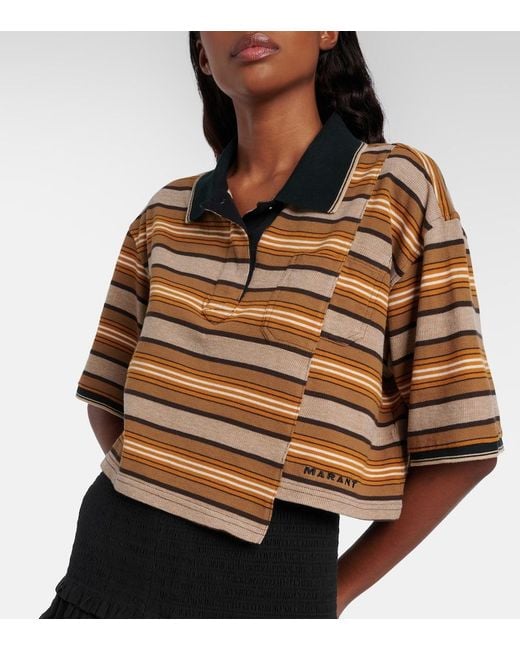 Isabel Marant Brown "Isalyne" Polo Shirt