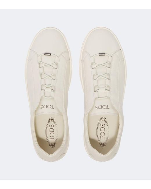Tod's White Leather Sneakers for men