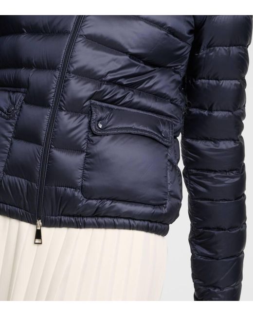 Moncler Blue Lans Quilted Down Jacket