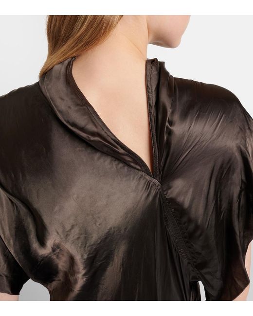 Rick Owens Black Seb Satin Gown