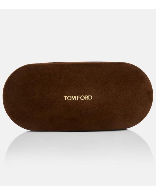 Tom Ford Brown Bronson Aviator Sunglasses
