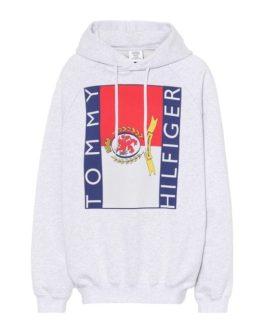 Vetements Gray X Tommy Hilfiger Oversize-Hoodie