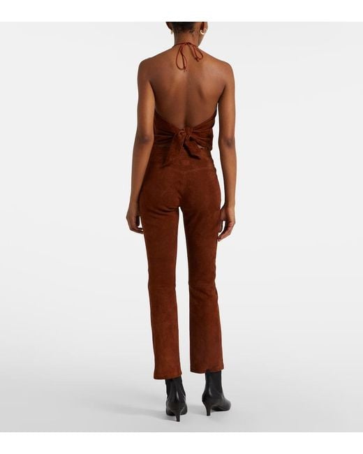 Stouls Brown Jp Twenty Suede Leggings