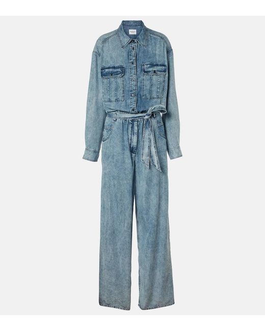 Isabel Marant Blue Jumpsuit Paige Aus Chambray