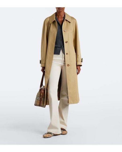 Shopper Check Medium di Burberry in Brown