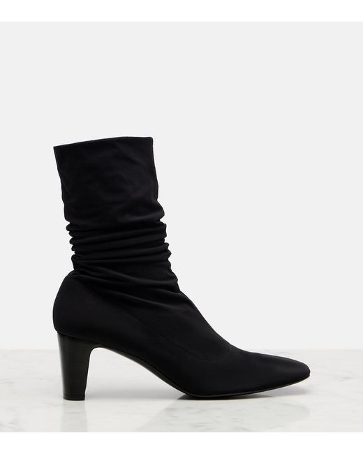 The Row Black Felice Ankle Boots