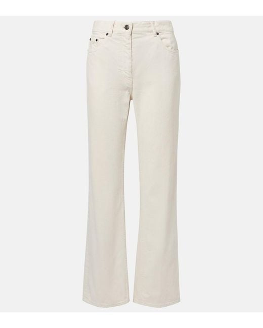 The Row Natural Fargo Straight Jeans