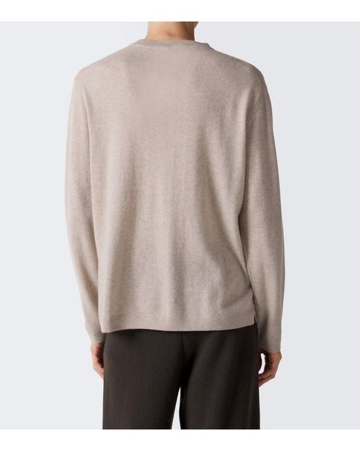 Lisa Yang Natural Mason Cashmere Sweater for men
