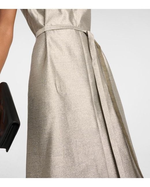 Joseph Desiree Metallic Midi Dress