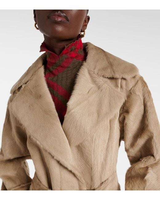 Gabardina De Borrego Burberry de color Natural