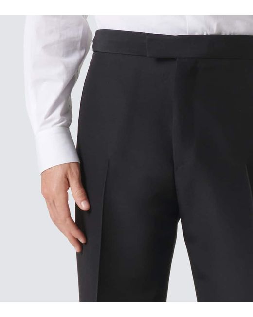 Loro Piana Blue Wool And Silk Suit Pants for men