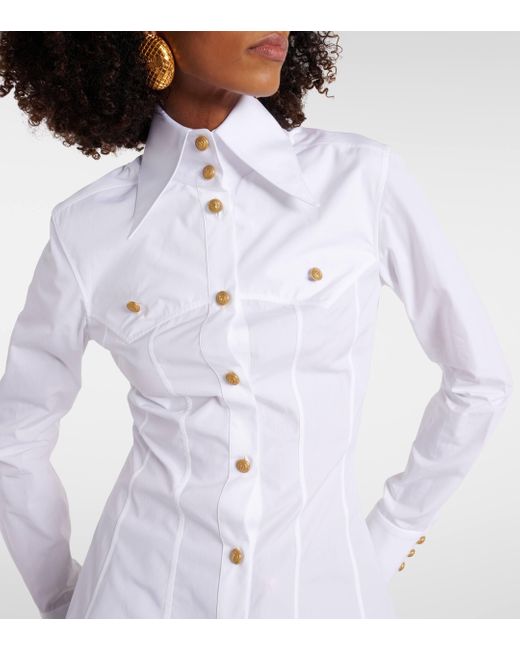 Balmain White Cotton Shirt