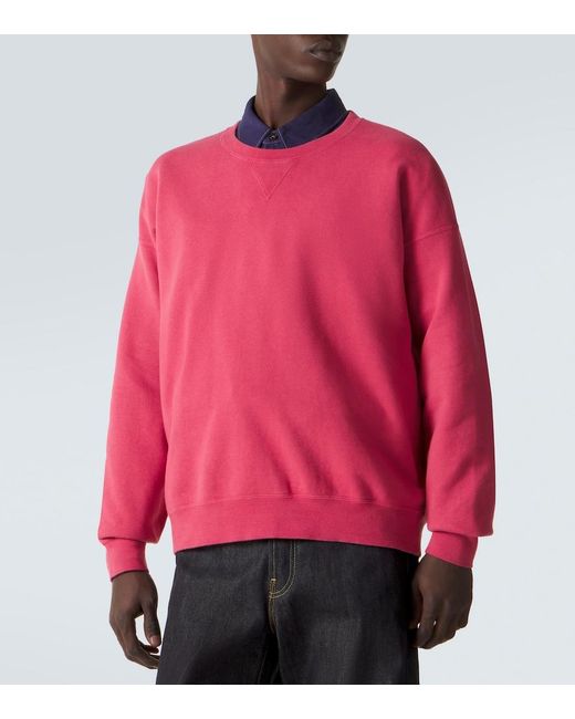 Sudadera Jumbo En Jersey De Algodon Visvim de hombre de color Pink
