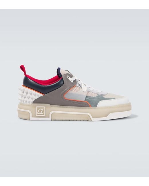 Christian Louboutin Sneakers Astroloubi Aus Leder in Gray für Herren