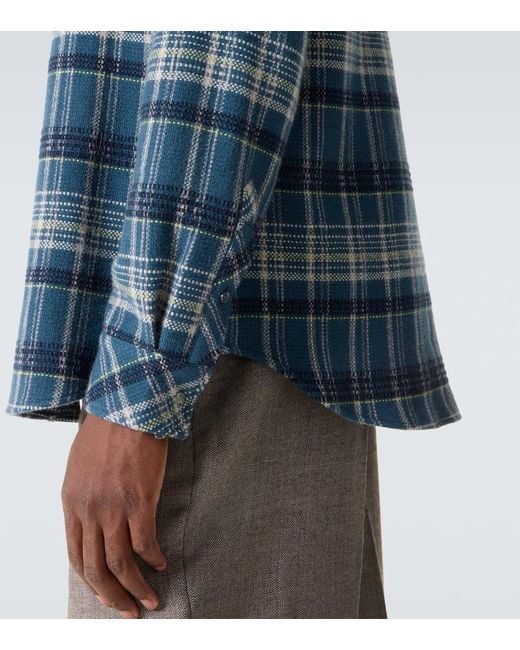 Camicia di God's True Cashmere in Blue da Uomo