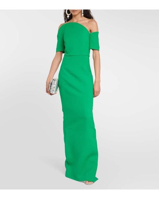 Roland Mouret Green Wool Dress