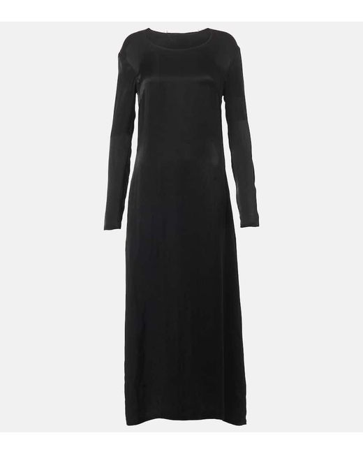 The Row Black Cati Maxi Dress