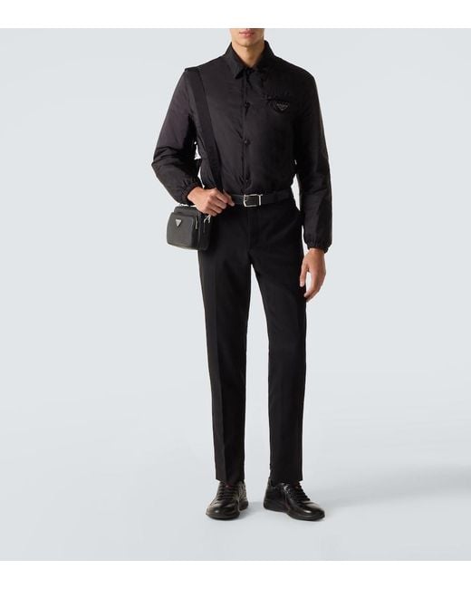 Prada Black America's Cup Leather Sneakers for men