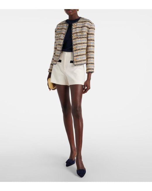 Veronica Beard White Sumira Tweed Jacket