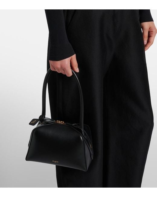 Alaïa Black Le Bouledogue Small Leather Tote Bag