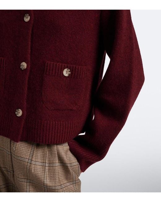 arch4 Purple Rosanna Cashmere Cardigan