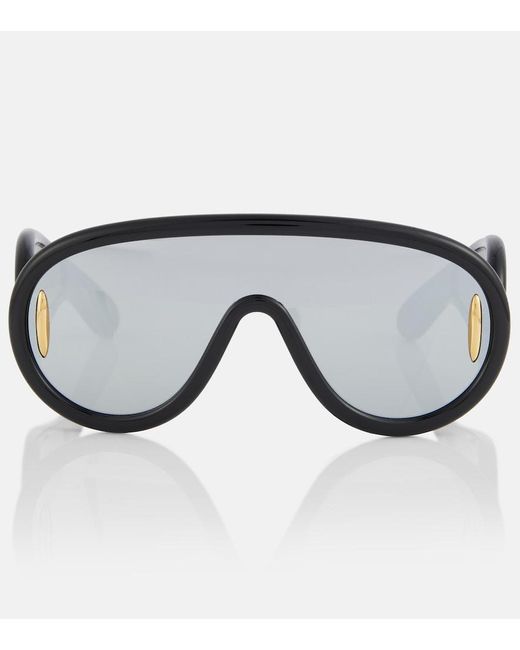 Loewe Black X Paula's Ibiza G000487X01 Wave Mask Round-Frame Acetate Sunglasses