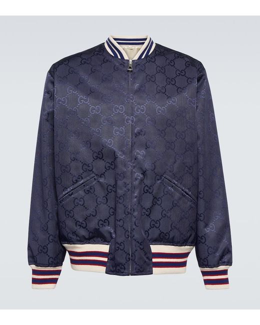 Gucci Blue GG Reversible Canvas Jacket for men