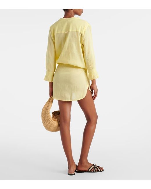 Vestido de playa Clifton de algodon Heidi Klein de color Yellow