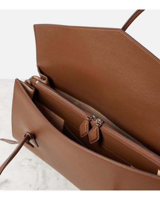Alaïa Brown Tote Bag Le Teckel Aus Leder