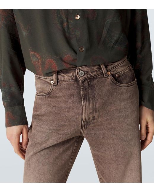 Our Legacy Brown Carlson Faded Straight Jeans for men