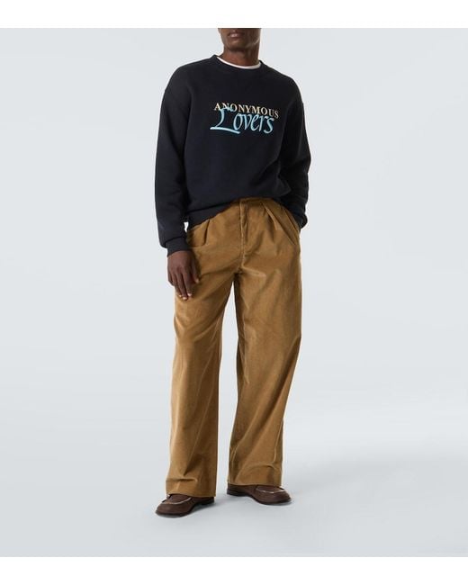 J.W. Anderson Blue Anonymous Lovers Embroidered Sweatshirt for men