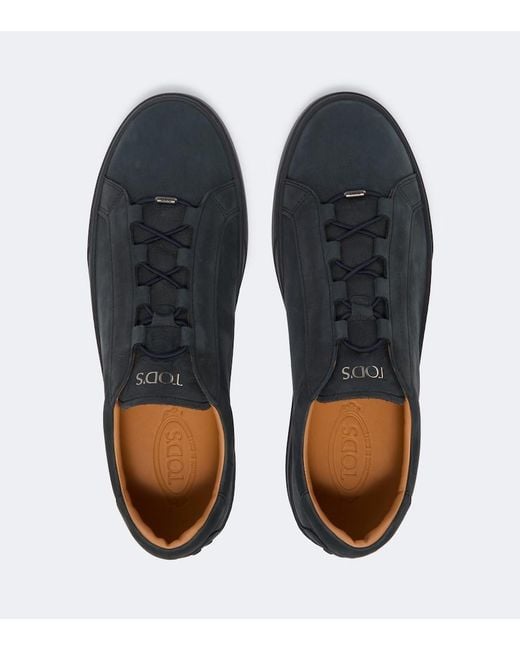 Tod's Blue Leather Sneakers for men